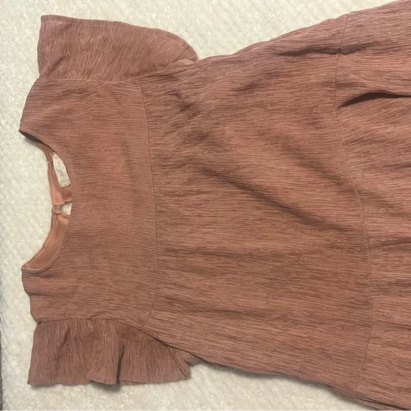 Altar'd State Womens Dress Ruffle Sleeve Dress Size Fall Dress Pockets Medium - Picture 5 of 8